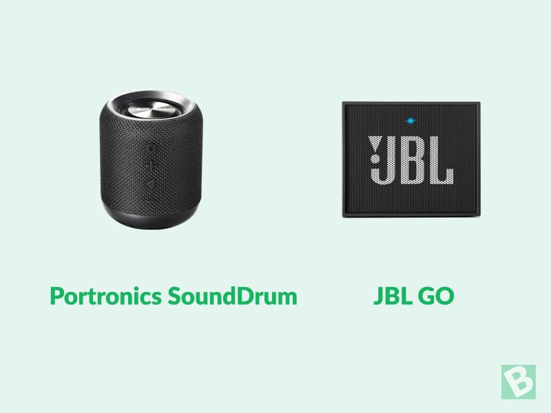 JBL GO & Portronics SoundDrum